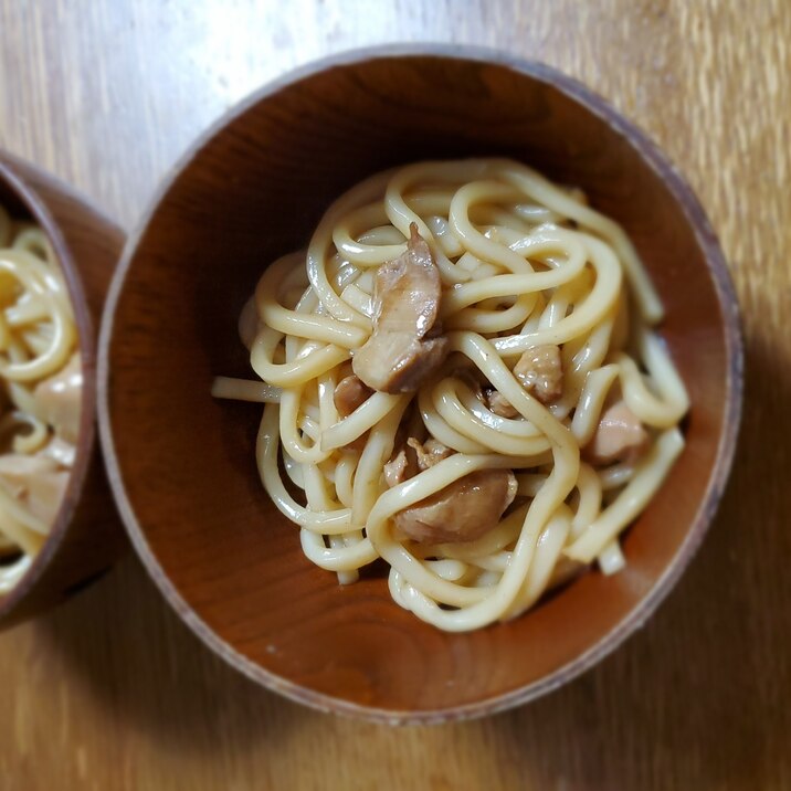 もも肉の甘辛うどん